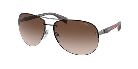 prada aviator sunglasses ps56ms|Prada Linea Rossa PS 56MS XL (65 .